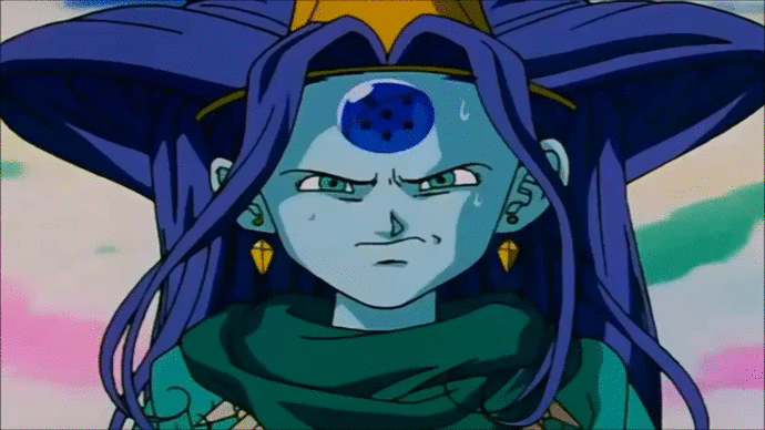 1girl, 90s, animated, animated_gif, blush, dragon, dragon_ball, dragon_ball_gt, earrings, jewelry, monster_girl, oceanus_shenron