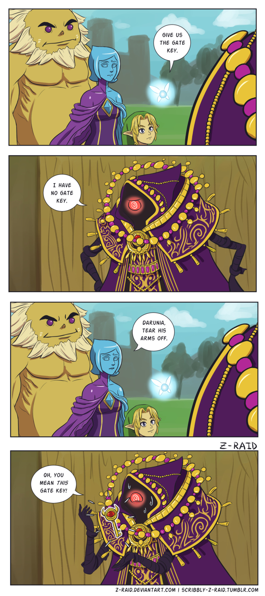 comic, darunia, fi, link, navi, parody, the_legend_of_zelda, the_legend_of_zelda:_ocarina_of_time