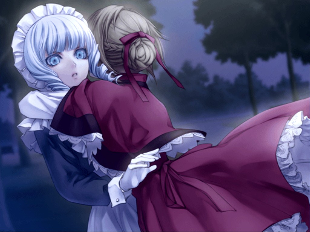blonde_hair, blue_eyes, emily_(will_o'_wisp), hanna_ellington, usuba_kagerou, will_o'_wisp