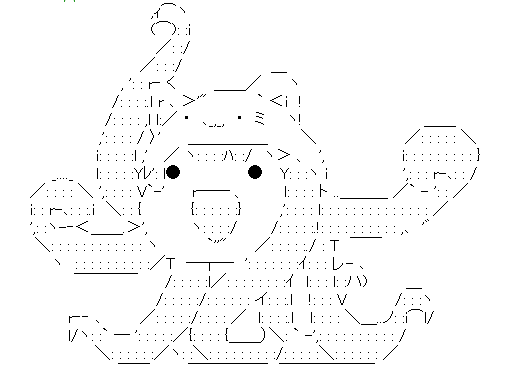 ascii, ascii_art, cat_hat, crossover, f196_jark, hat, megurine_luka, megurine_luka_(toeto), monochrome, no_humans, takoluka, tentacles, toeto_(vocaloid), vocaloid