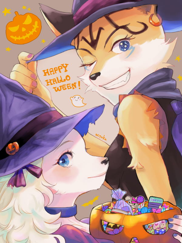 blush, candy, costume, fay_spaniel, furry, halloween, miyu_lynx, nintendo
