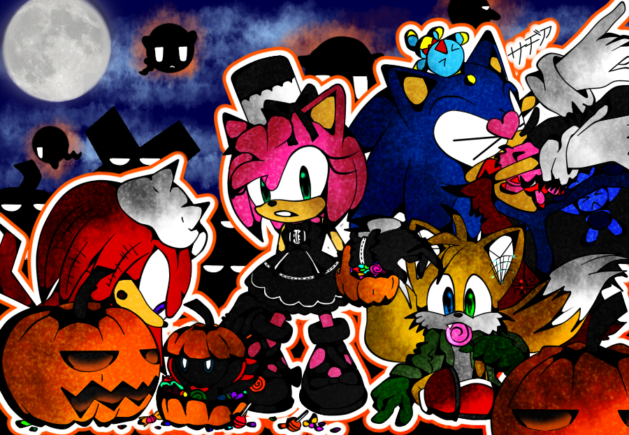 1girl, 3boys, amy_rose, animal, boots, chao_(sonic), cheese_(sonic), echidna_boy