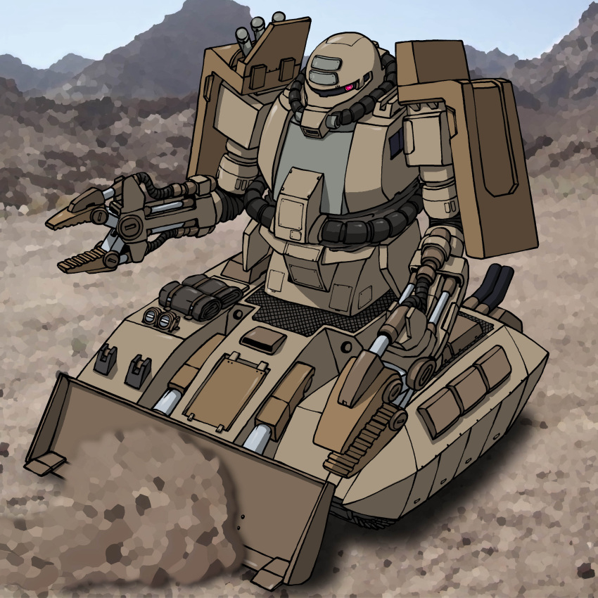absurdres, gundam, gundam_msv, highres, hirodango, mecha, military, military_vehicle