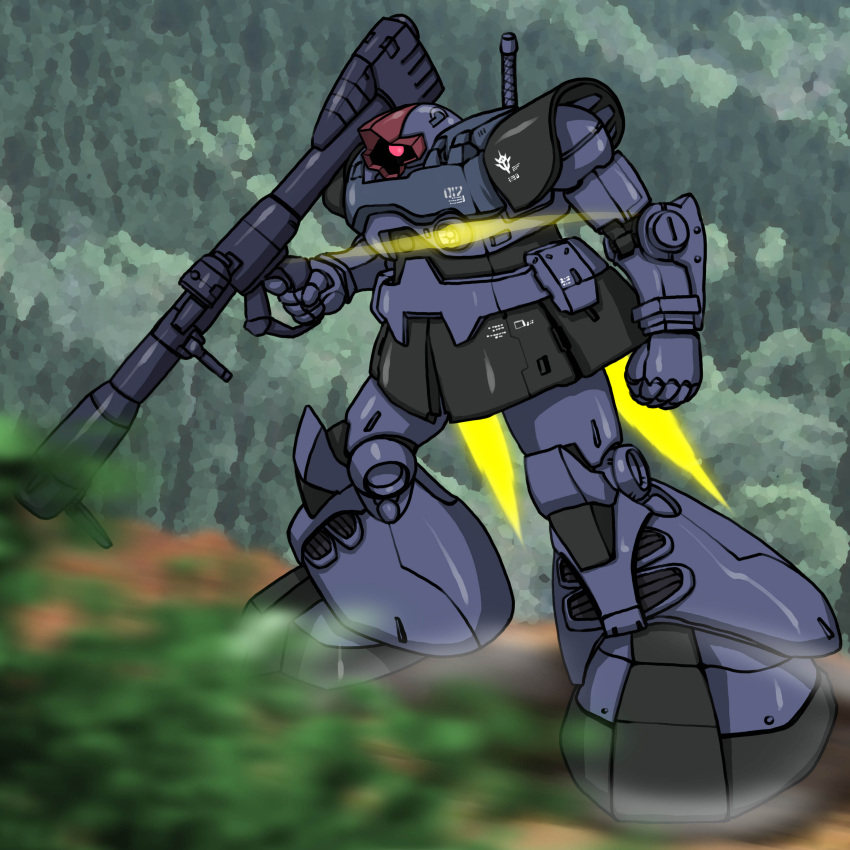 absurdres, bazooka, dom, gundam, highres, hirodango, mecha, mobile_suit_gundam
