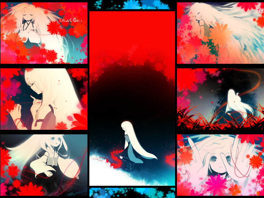 closed_eyes, hatsune_miku, highres, japanese_clothes, kimono, kurenai_kurumu_kuu_(vocaloid), long_hair, praying