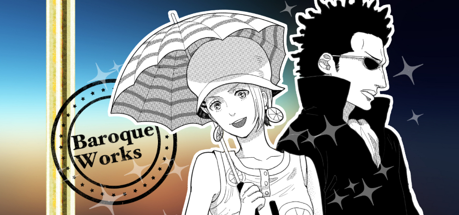 1boy, 1girl, baroque_works, cloche_hat, earrings, hat, jewelry, miss_valentine
