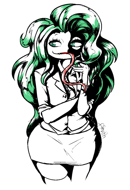1girl, amazon, boa_sandersonia, green_hair, one_piece, solo