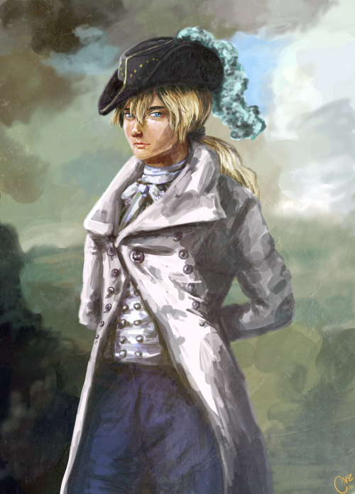 1boy, blonde_hair, cavendish, codenamezimbabwae, dressrosa, male_focus, one_piece, realistic