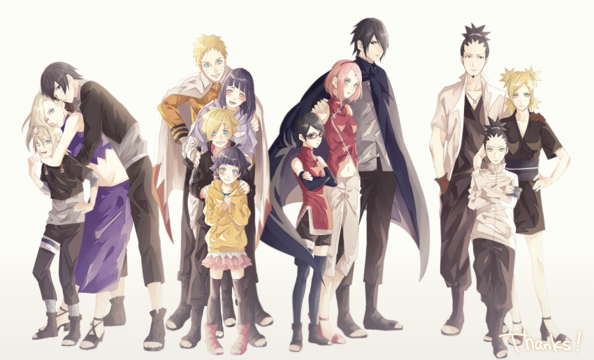 6+boys, 6+girls, bangs, black_hair, black_thighhighs, blonde_hair, blue_eyes, boruto:_naruto_the_movie