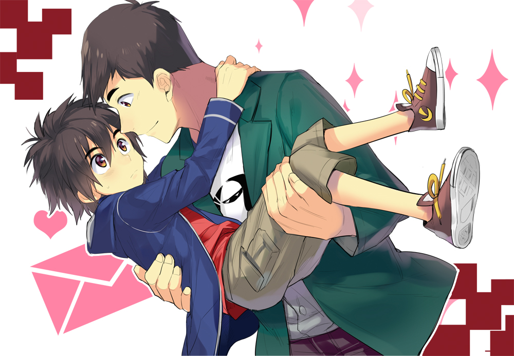 2boys, big_hero_6, brothers, carrying, disney, hiro_hamada, hiyaa, marvel