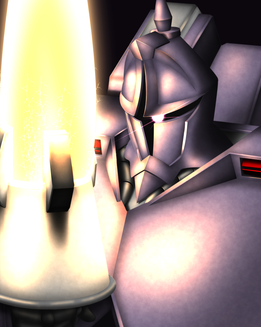 gundam, gundam_msv, gyan_krieger, lance, mecha, pinesea_(sankuri), polearm, weapon