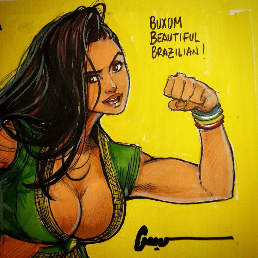 1girl, asymmetrical_hair, black_hair, bracelet, brazilian, breasts, cleavage, cornrows