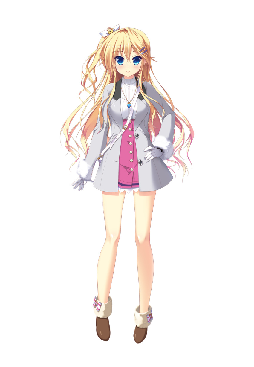 1girl, ameto_yuki, blonde_hair, blue_eyes, female, full_body, hooksoft, konno_arisa