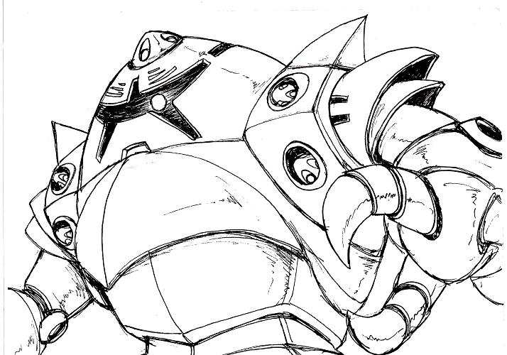 artist_request, gundam, mecha, mobile_suit_gundam, monochrome, zock