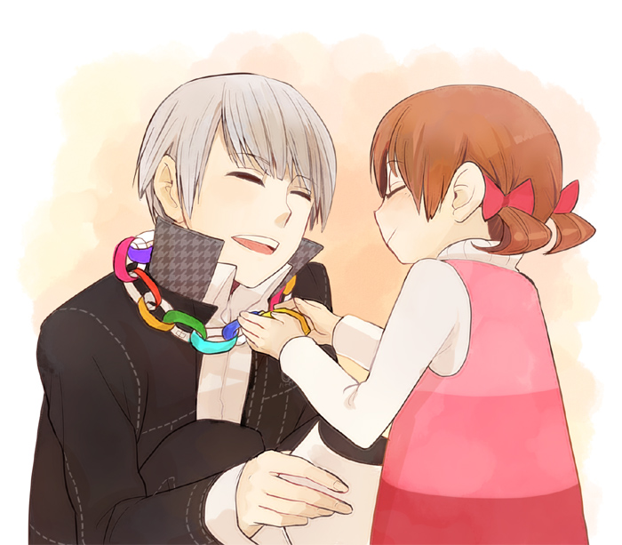 brown_hair, child, closed_eyes, darao, doujima_nanako, dro, grey_hair, jewelry