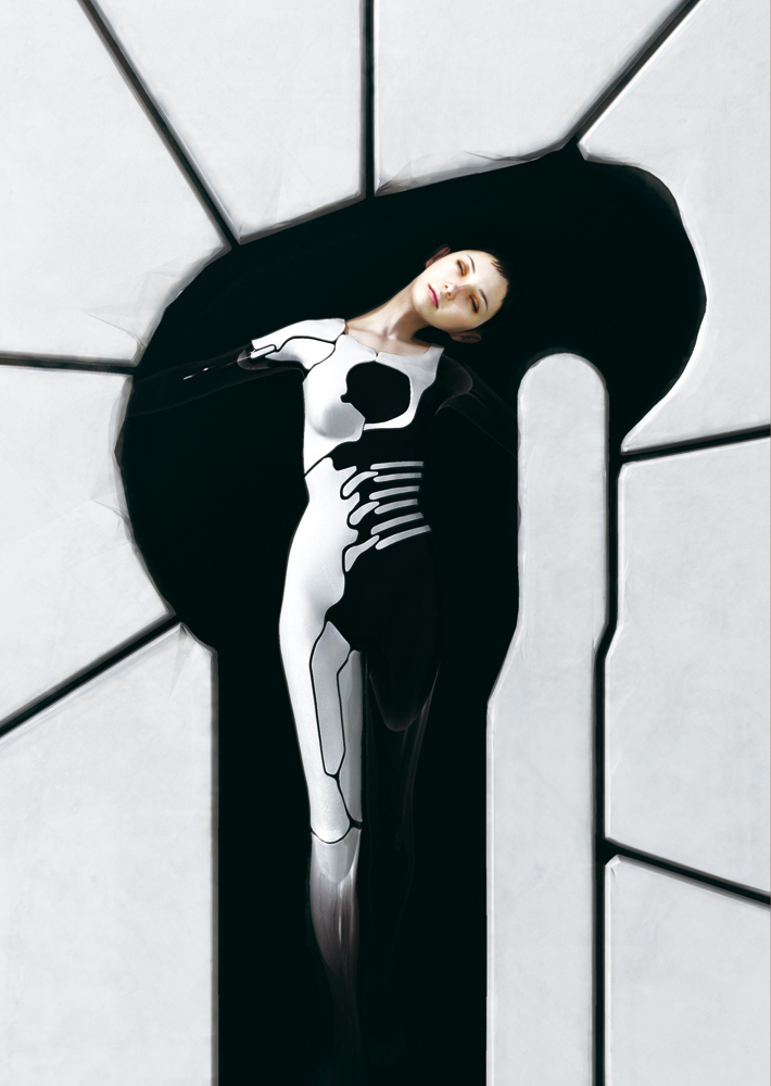 1girl, azel_(panzer_dragoon), metalfly, panzer_dragoon, panzer_dragoon_saga, realistic, sleeping