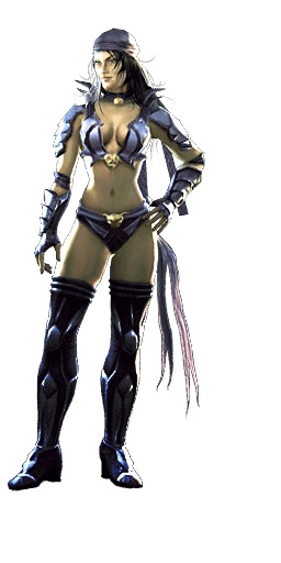 1girl, 3d, black_hair, boots, breasts, fingerless_gloves, gloves, headband