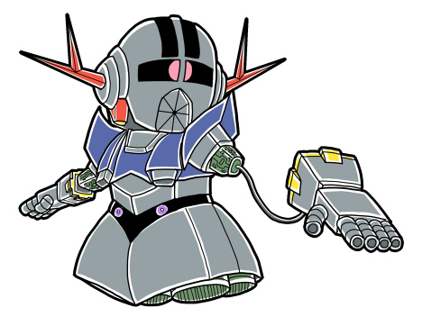 akidenmania, chibi, gundam, mecha, mobile_suit_gundam, zeong