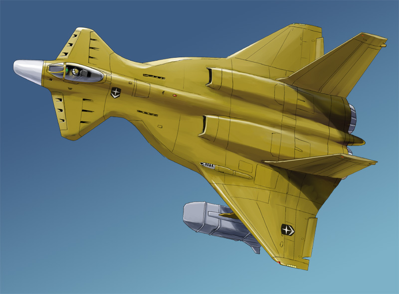 airplane, bomber, fly_manta, gradient, gradient_background, gundam, mobile_suit_gundam, nagase_mizuchi