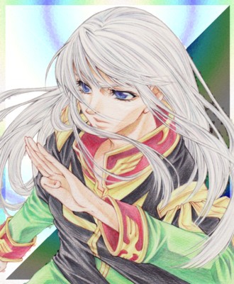 1girl, aarcadia, blue_eyes, female, gundam, gundam_zeonic_front, long_hair, military, military_uniform, solo, sophie_fran, uniform, white_hair