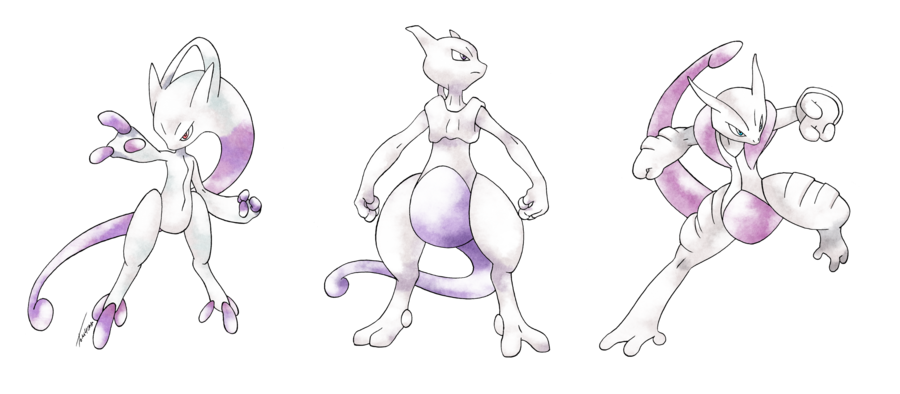 dual_persona, head_tail, mega_mewtwo_x, mega_mewtwo_y, mega_pokemon, mewtwo, nintendo, no_humans