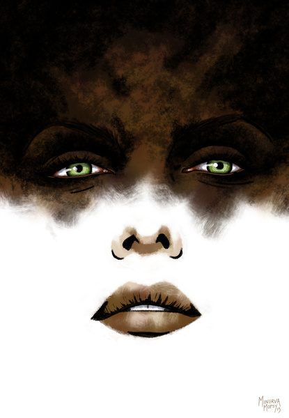 1girl, furiosa, gradient, gradient_background, imperator_furiosa, mad_max, mad_max:_fury_road, minerva_mopsy