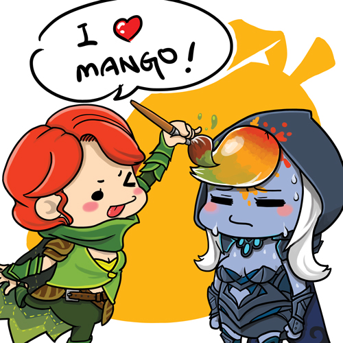 2girls, agito666, defense_of_the_ancients, dota_2, drow_ranger, lyralei, mango, multiple_girls