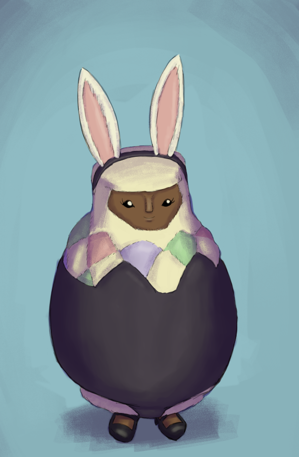 1girl, dark_skin, gradient, gradient_background, no_humans, solo, teya, the_legend_of_zelda, the_legend_of_zelda:_twilight_princess, yeti
