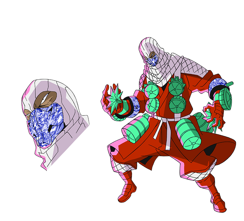 1boy, boots, character_sheet, concept_art, expressions, full_body, gloves, grenadier_(ninja_slayer)