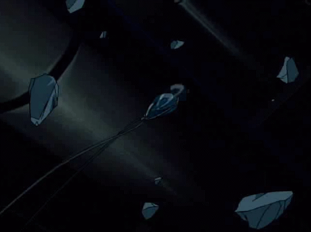 1boy, 2girls, 90s, animated, animated_gif, armor, barefoot, bat_wings