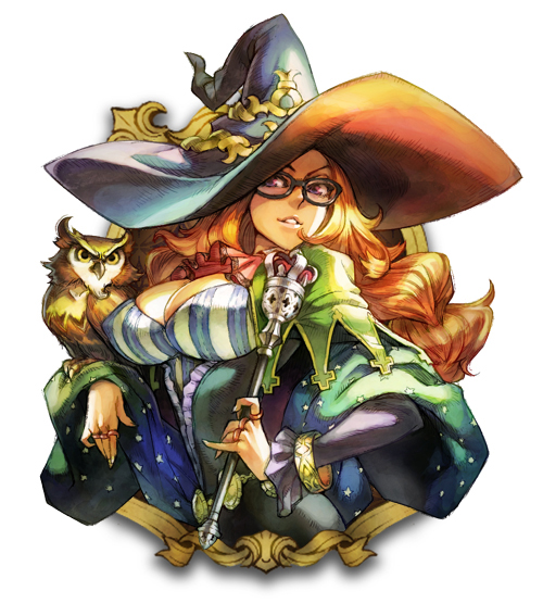 1girl, big_hat, bird, breasts, cleavage, curly_hair, erect_nipples, female
