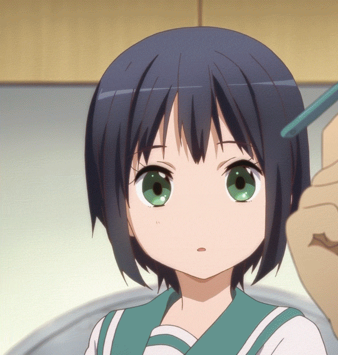 5girls, akiyama_mio, animated, animated_gif, black_hair, blonde_hair, brown_eyes, chitanda_eru