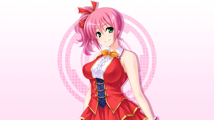 1girl, gradient, gradient_background, mahjong_pretty_girls_battle, solo, tagme, yuuki_asakura