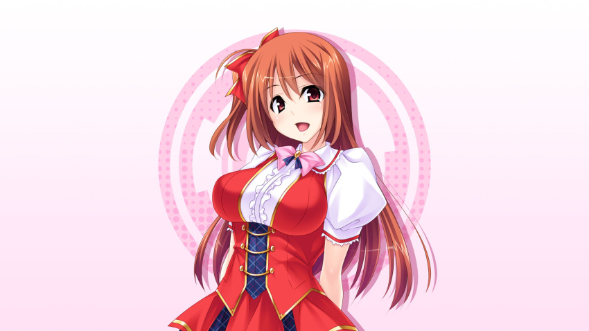 1girl, gradient, gradient_background, kanon_amagi, mahjong_pretty_girls_battle, solo, tagme