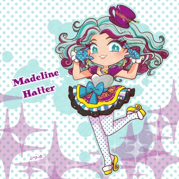 1girl, artist_request, blue_eyes, blush, earrings, ever_after_high, female, gloves