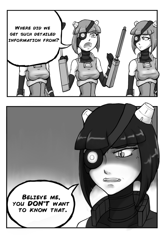 4girls, comic, dalek, dalek_sec, doctor_who, eyepatch, green_hair, highres