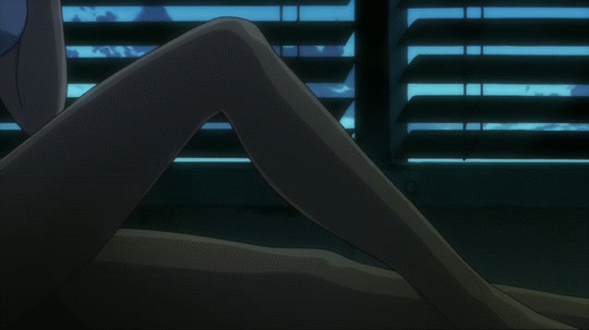 animated, animated_gif, ass, ayukawa_miyuki, bare_legs, basquash!, bed, cellphone