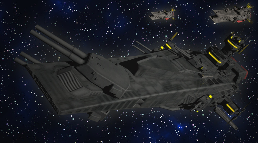 3d, cannon, gundam, magellan_(gundam), mobile_suit_gundam, space, space_craft