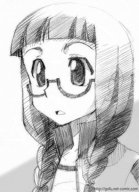 gofu, hyakko, monochrome, sketch, solo, suzugasaki_chie, traditional_media