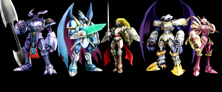 5boys, armor, bandai, blue_armor, claws, craniamon, digimon, dragon