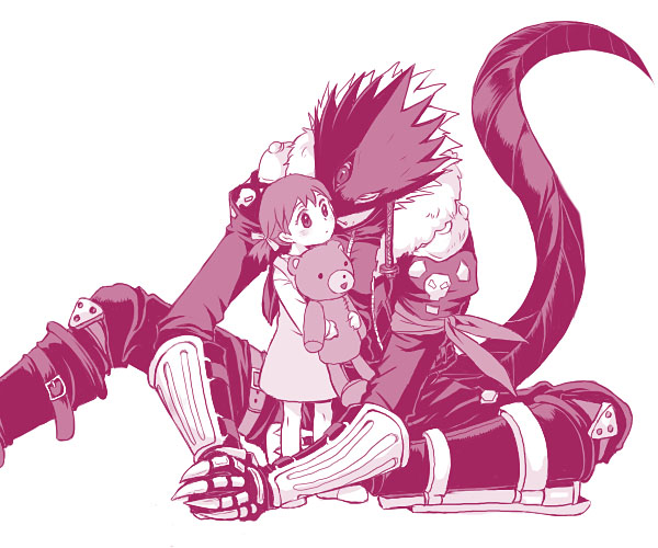 00s, 1boy, 1girl, ai_(digimon_tamers), beelzebumon, demon, digimon, digimon_tamers