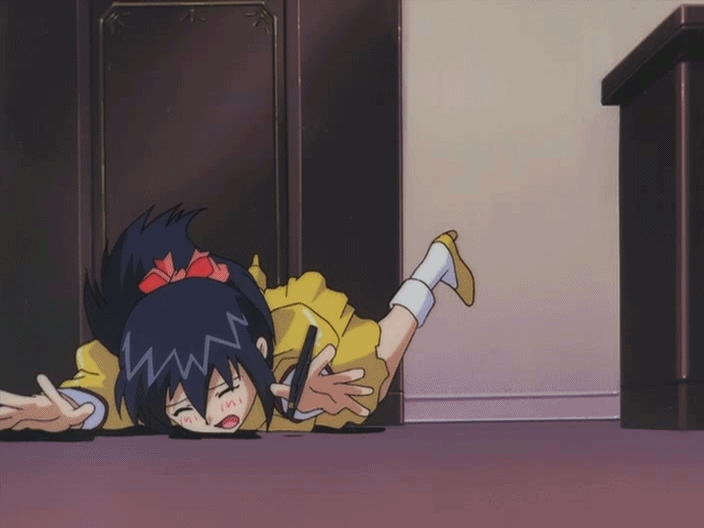 2girls, 90s, agent_aika, angry, animated, animated_gif, black_hair, blush