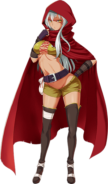 1girl, belt, breasts, cape, cecily_(sennen_sensou_aigis), cleavage, cloak, fingerless_gloves