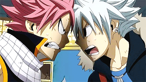 00s, 2boys, angry, animated, animated_gif, creator_connection, crossover, fairy_tail