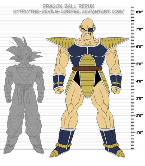 dragon_ball, dragonball_z, nappa, son_gokuu, the-devils-corpse_(artist)