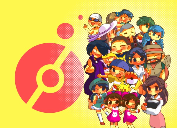 6+boys, 6+girls, ace_trainer_(pokemon), hiker_(pokemon), kizuchi_(oufupuu), lady_(pokemon), lass_(pokemon), multiple_boys