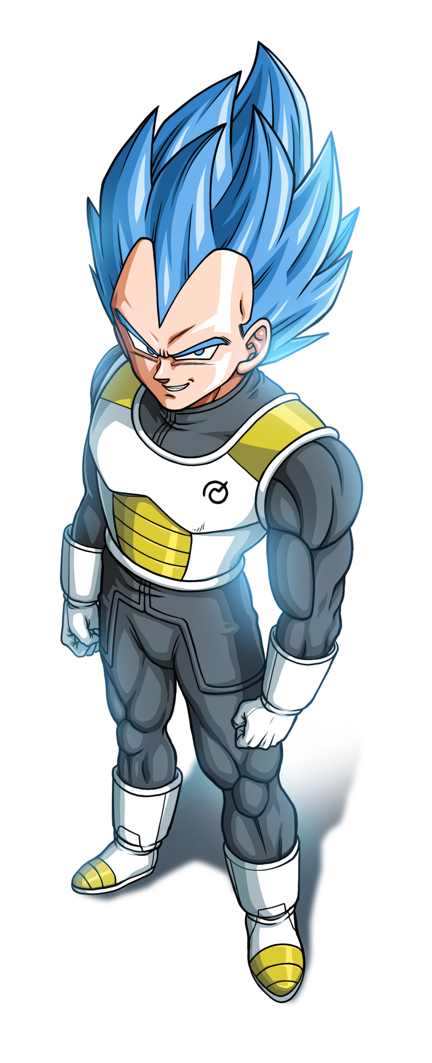 1boy, artist_request, dragon_ball, dragonball_z, looking_at_viewer, shiny, shiny_hair, solo