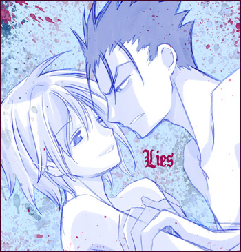 2boys, blue, fay_d_flourite, kurofay, kurogane, male, tsubasa_chronicle, yaoi