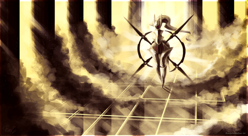 00s, arceus, horns, monster, no_humans, pillar, pokemon, pokemon_(game)