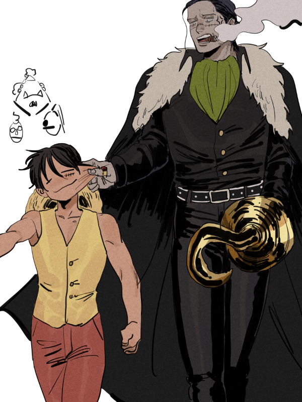 5boys, belt, buggy_the_clown, cigar, cravat, galdino, hat, headwear_removed